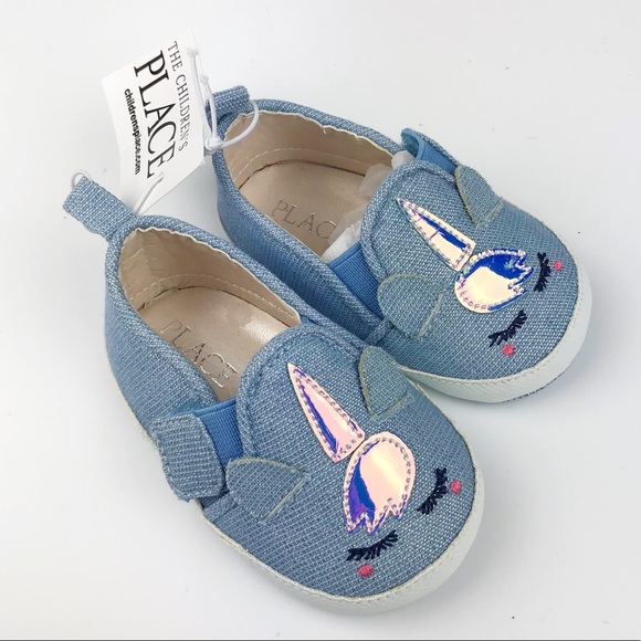 The Children's Place Baby Blue Unicorn Booties - Picture 2 of 7